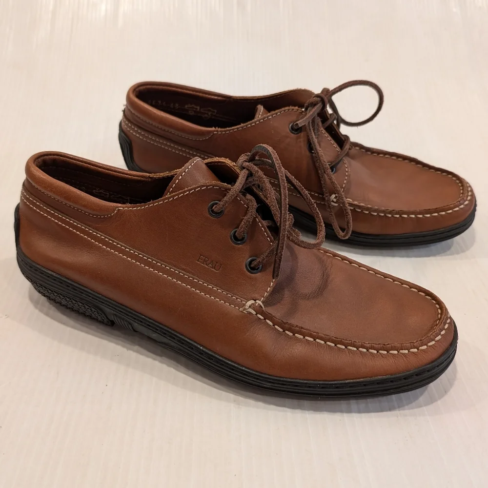 FRAU Made in Italy Brown Leather Men's Oxford Loafer Shoes size 43